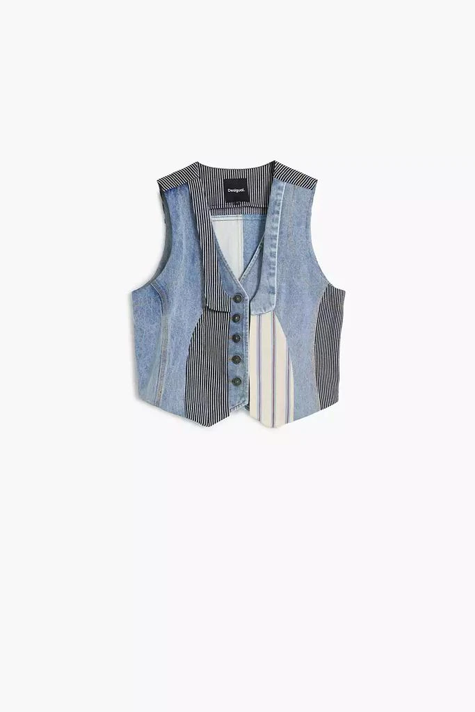 Desigual Women's Patchwork denim vest 6