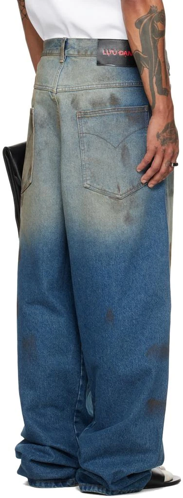 LU'U DAN Blue Kriss Kross Jeans 3