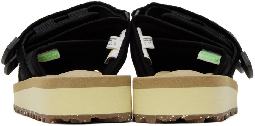 Suicoke Black & Beige Moto-Cab-Eco Sandals - Shoes - BeyondStyle