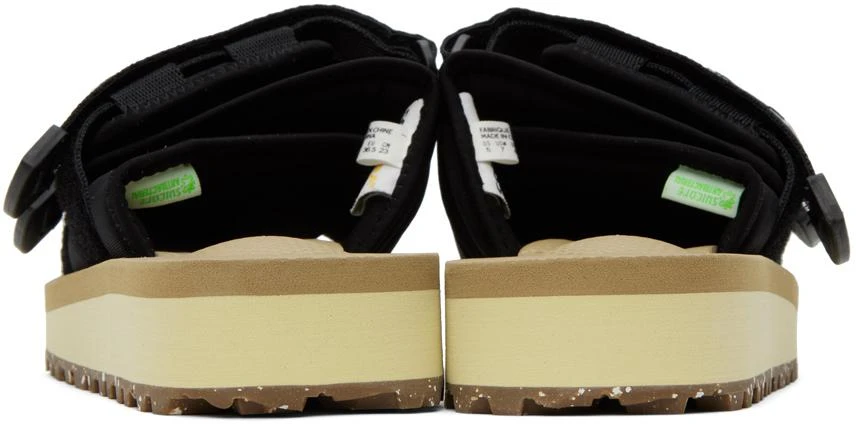 Suicoke Black & Beige Moto-Cab-Eco Sandals 2