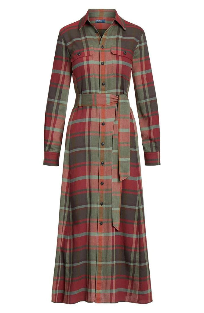 Ralph Lauren Plaid Long Sleeve Shirtdress 3