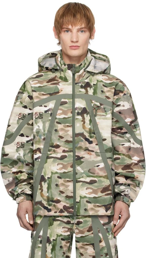 RCOS Khaki Taped Seam Shell Jacket 1