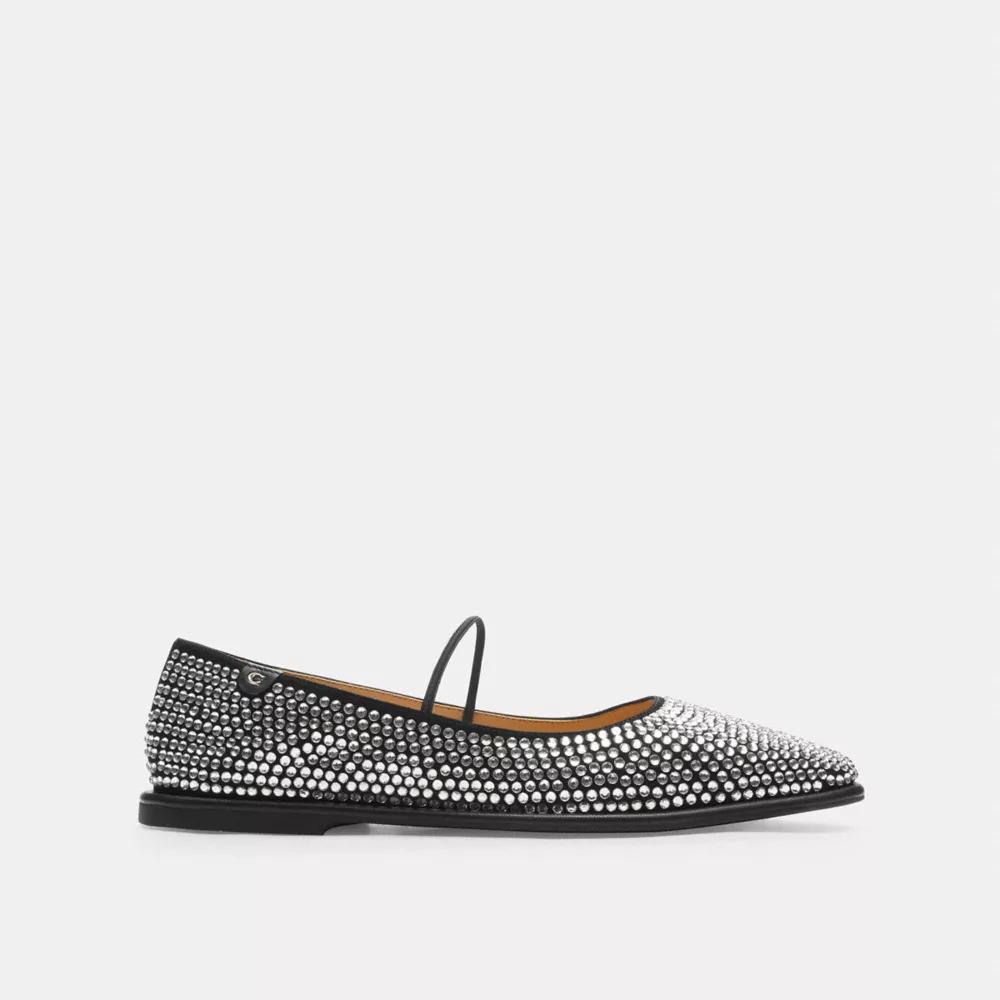 シューズ・サンダルその他 Loewe Ballerina Toy black leather and rhinestones Loewe Ballerina Toy black leather and rhinestones - Shoes