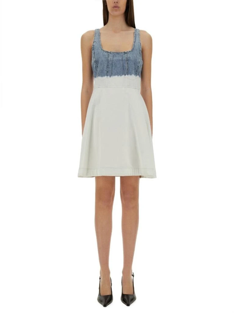 Moschino Two-Tone Denim Dress 1