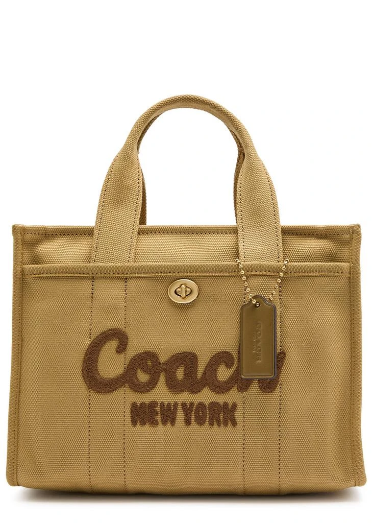Coach Cargo 26 logo canvas tote 1