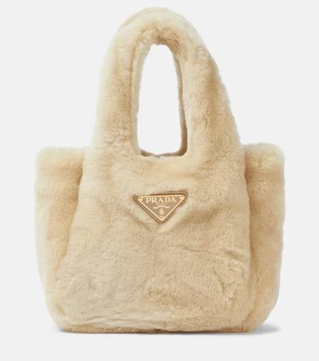 Prada Mini shearling tote bag 1