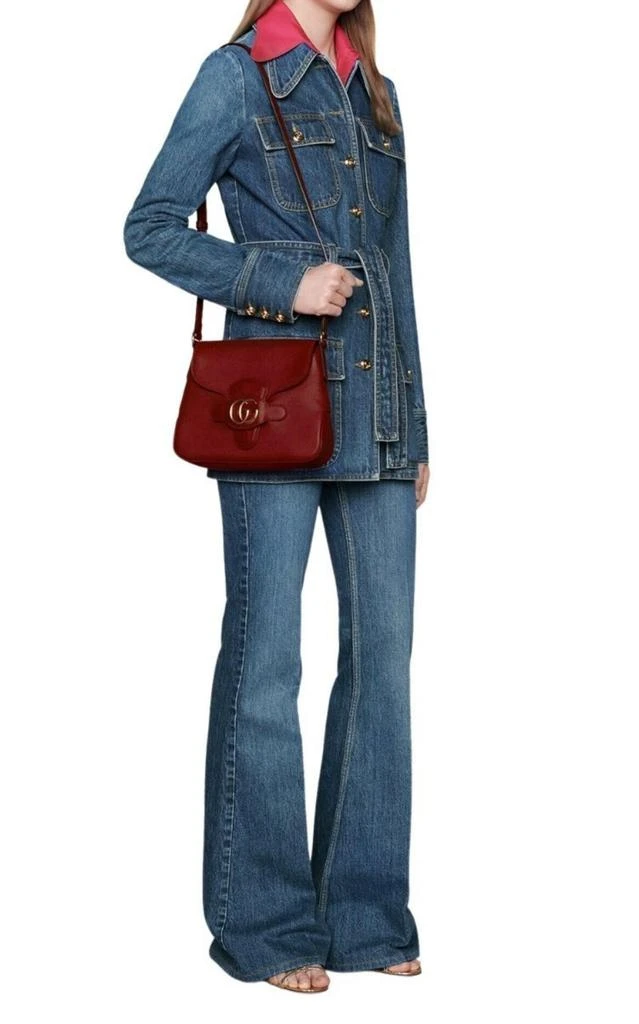 Gucci Small Messenger with Double GG Bag in Red 2