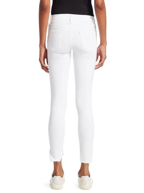 FRAME Stretch-Cotton Mid-Rise Ankle Skinny Jeans 2