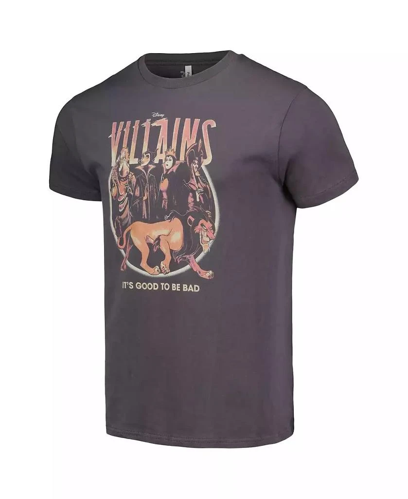 Mad Engine Men's and Women's Charcoal Disney Villains Gradual Gang Redux T-shirt 2