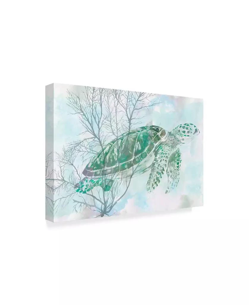 Trademark Global Studio W Watercolor Sea Turtle I Canvas Art - 15" x 20" 2