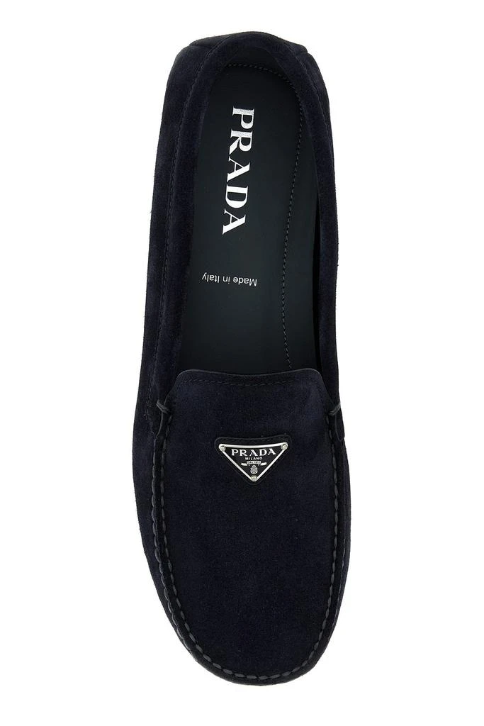 Prada Midnight blue suede loafers 3