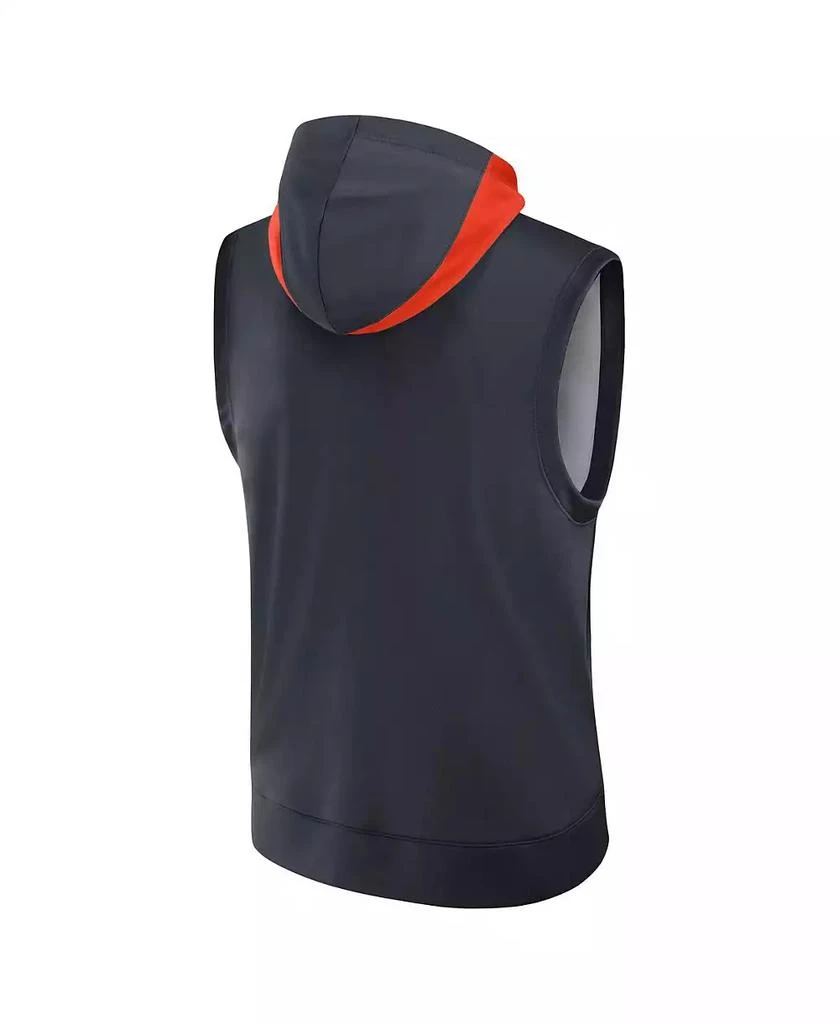 NIKE Men's Navy Detroit Tigers Authentic Collection Performance Sleeveless Pullover Hoodie 2