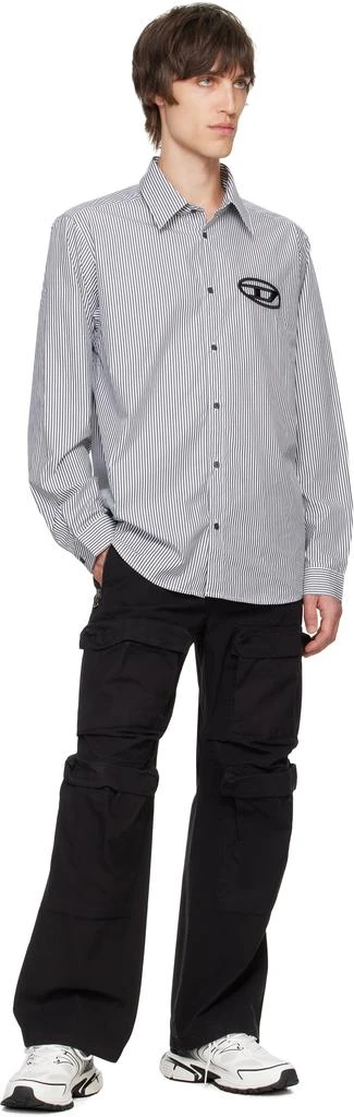 Diesel Black & White S-Simply-E Shirt 4