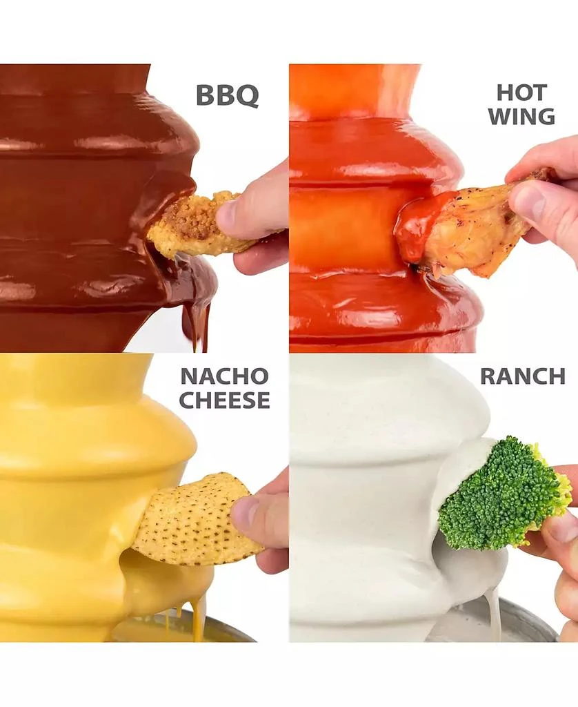 Nostalgia CLCF4AQ Classic Retro 4-Tier 2-Pound Chocolate Fondue Fountain 6