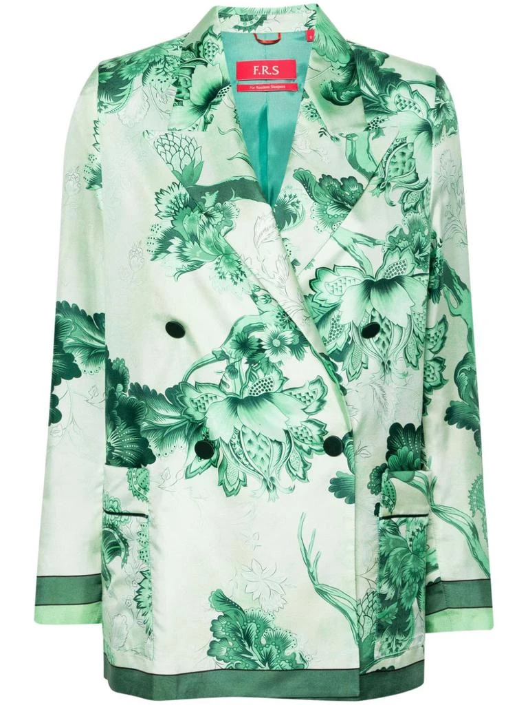 F.R.S For Restless Sleepers PRINTED SILK LONG DRESS 1