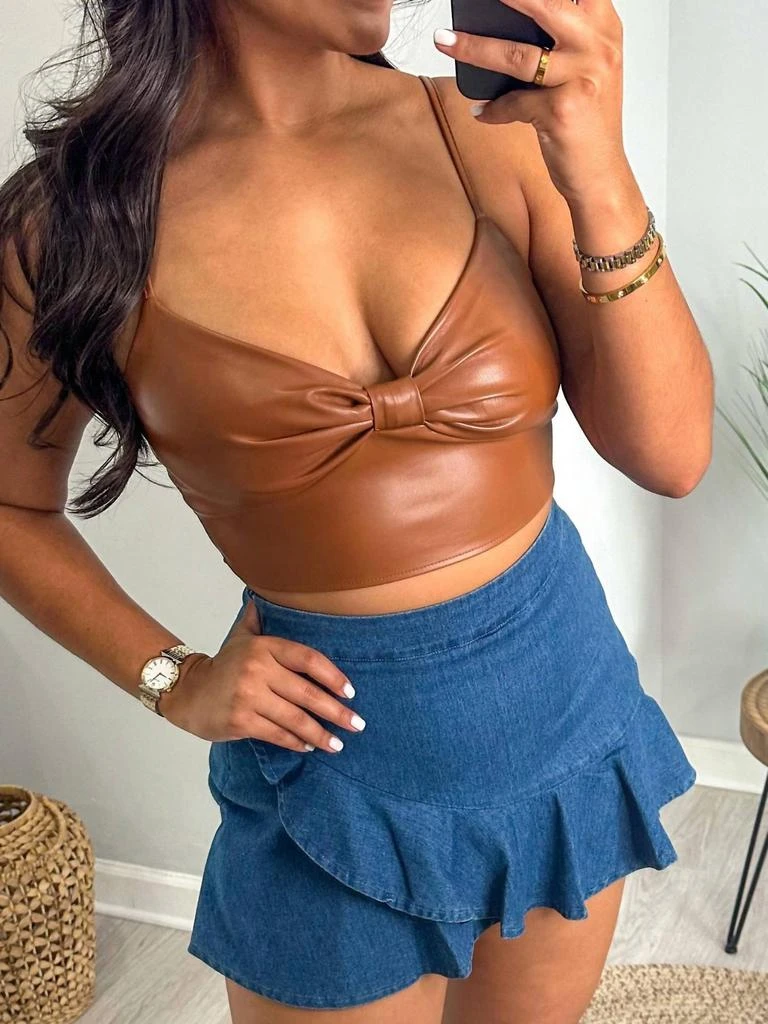 Idem Ditto Idem Ditto - Faux Leather Top