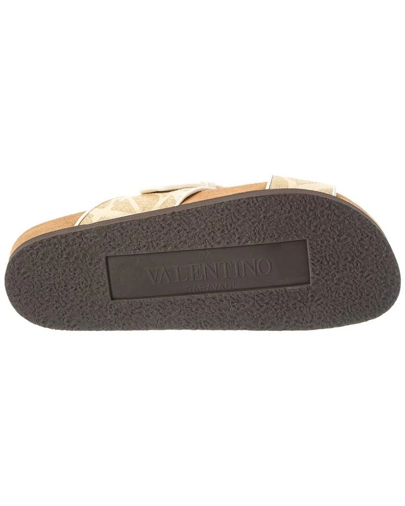 Valentino VLogo Leather-Trim Sandal 4