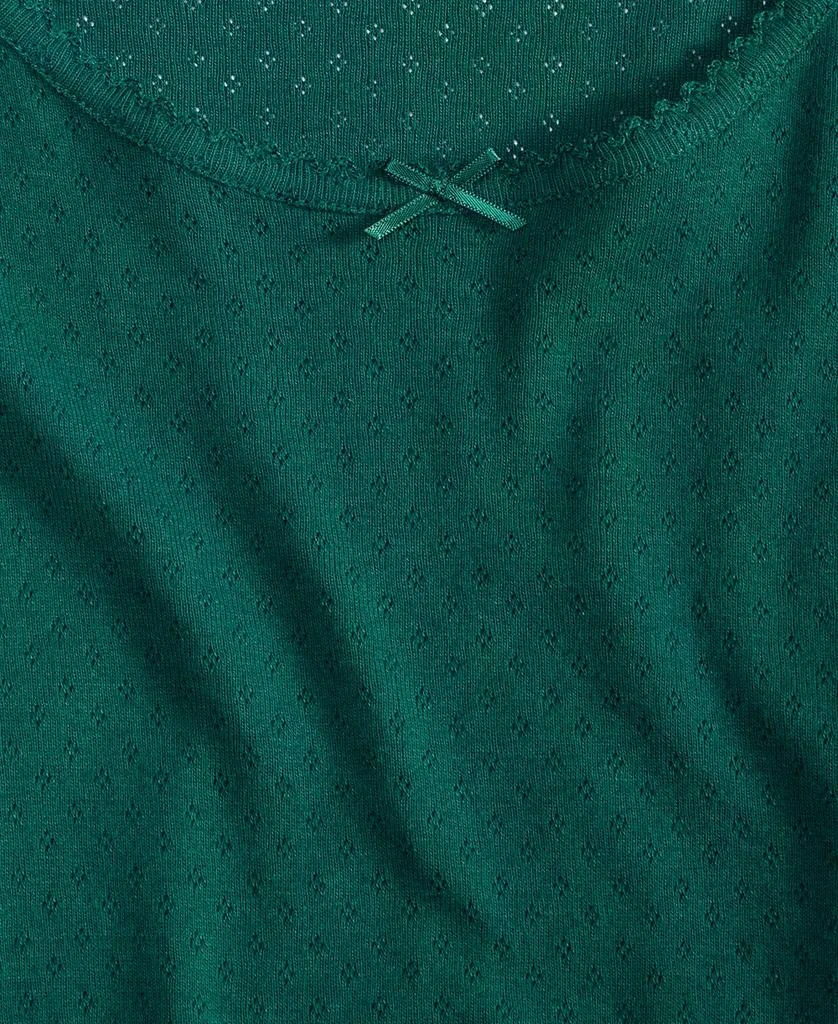 Charter Club Women's Long Sleeve Pointelle Tee, Macy's Exclusive 2