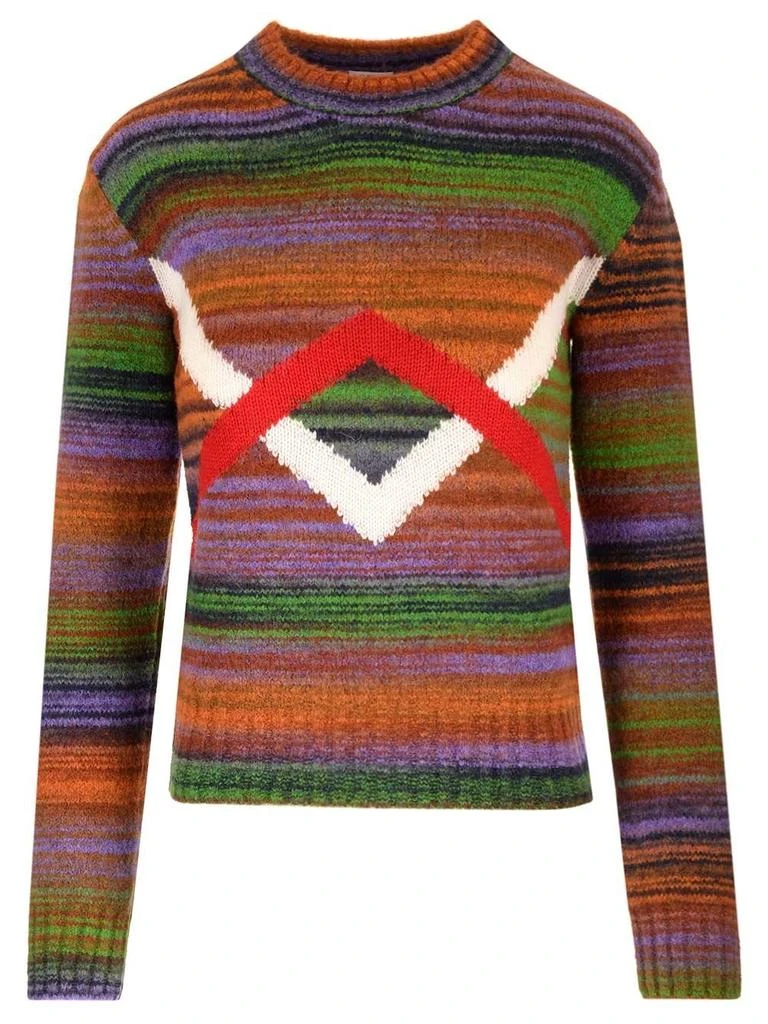 Loewe Loewe Anagram-Patch Knitted Jumper 1