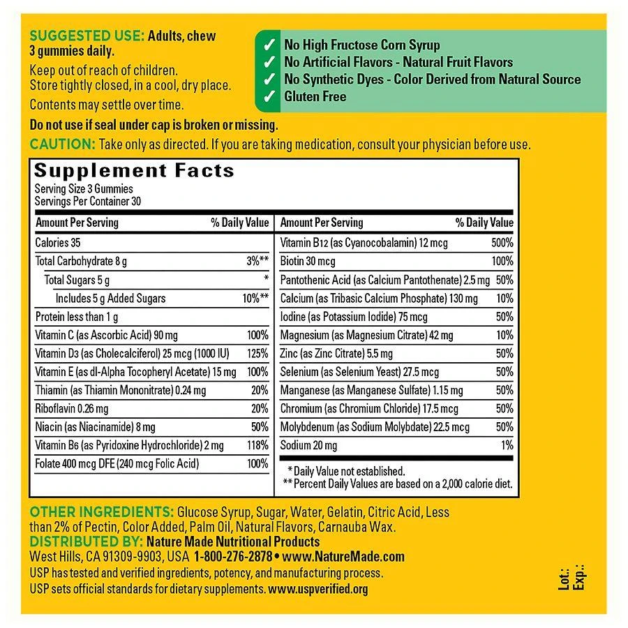 Nature Made Multivitamin Gummies For Adults Mixed Berry 6