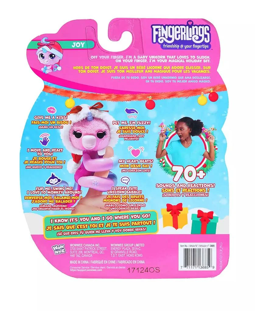 Fingerlings Snowbelle Pink Unicorn Toy 5