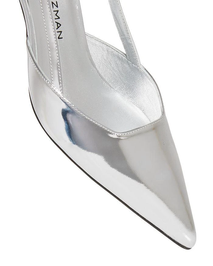 Stuart Weitzman Women's Vinnie 50 Slingback Kitten Heels 5