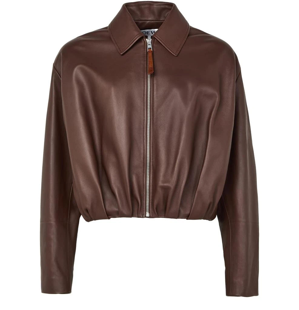 Loewe Draped leather jacket 2