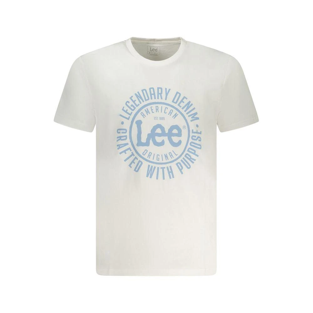 LEE White Cotton Men T-Shirt 1