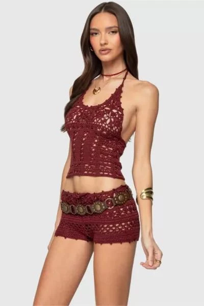 Edikted Edikted Kelani Crochet Halter Top 3