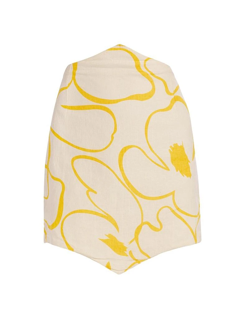 SWF High Point Floral Linen Miniskirt 1