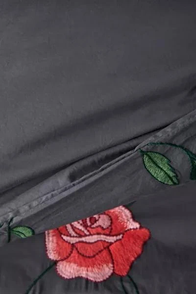 Urban Outfitters Secret Garden Embroidered Duvet Cover 4