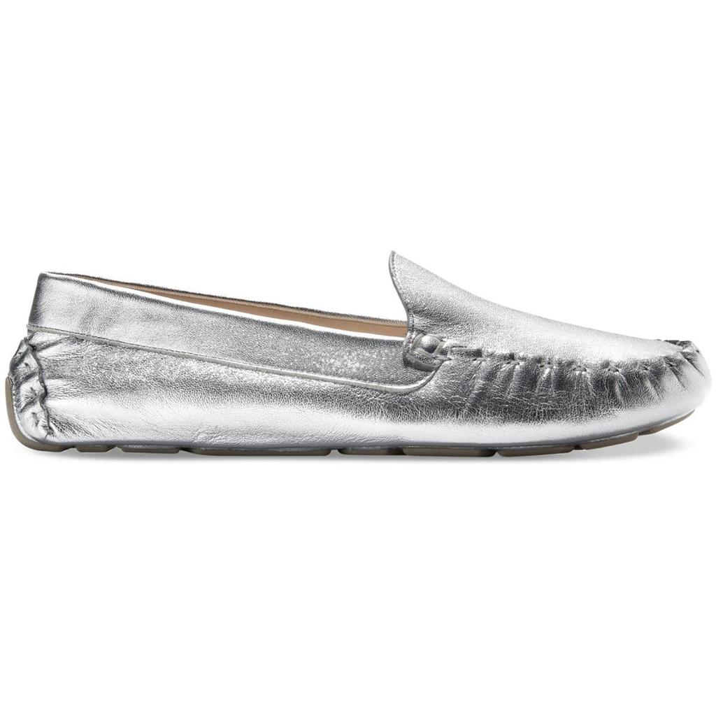 Cole Haan Evelyn Driver Womens Metallic Slip-On Loafers
