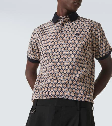 ETRO Paisley cotton piquet polo shirt 5