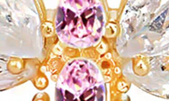 Gabi Rielle 14K Gold Plated Sterling Silver & CZ Butterfly Pendant Necklace