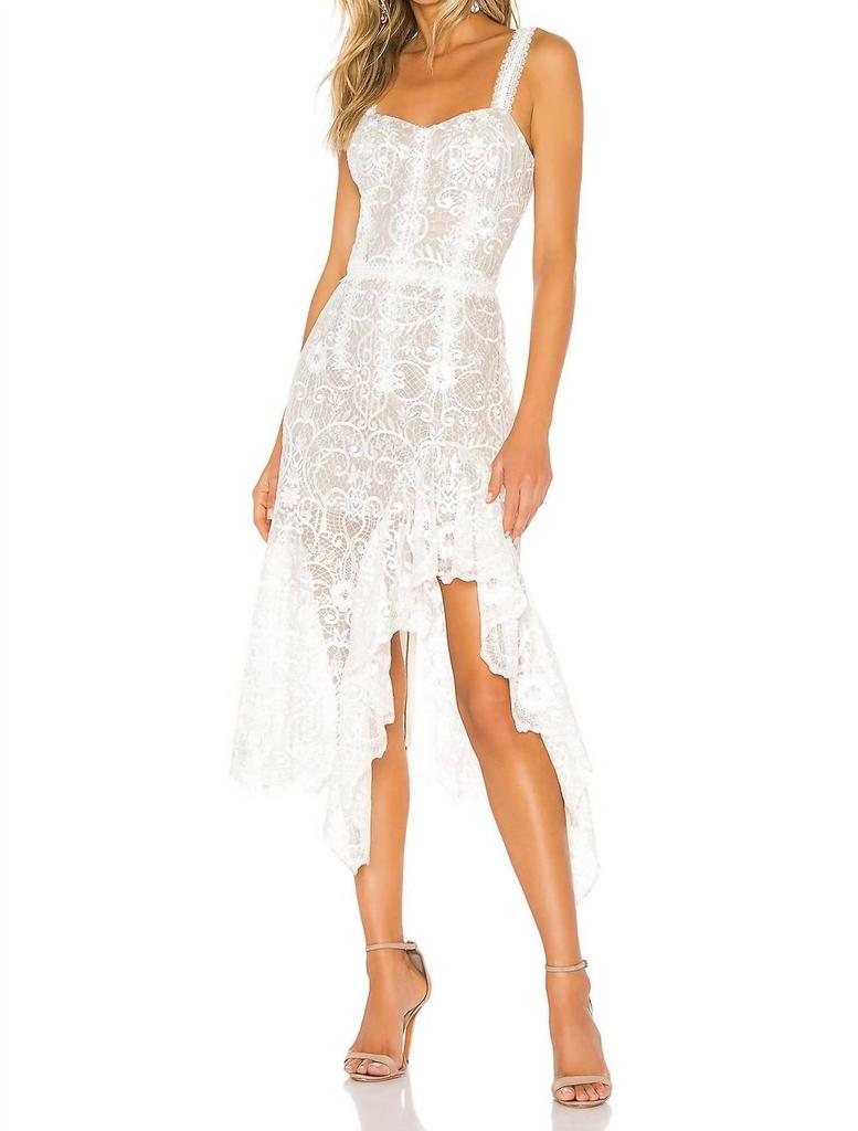 BRONX AND BANCO Bronx And Banco - Tiffany Blanc Midi Dress