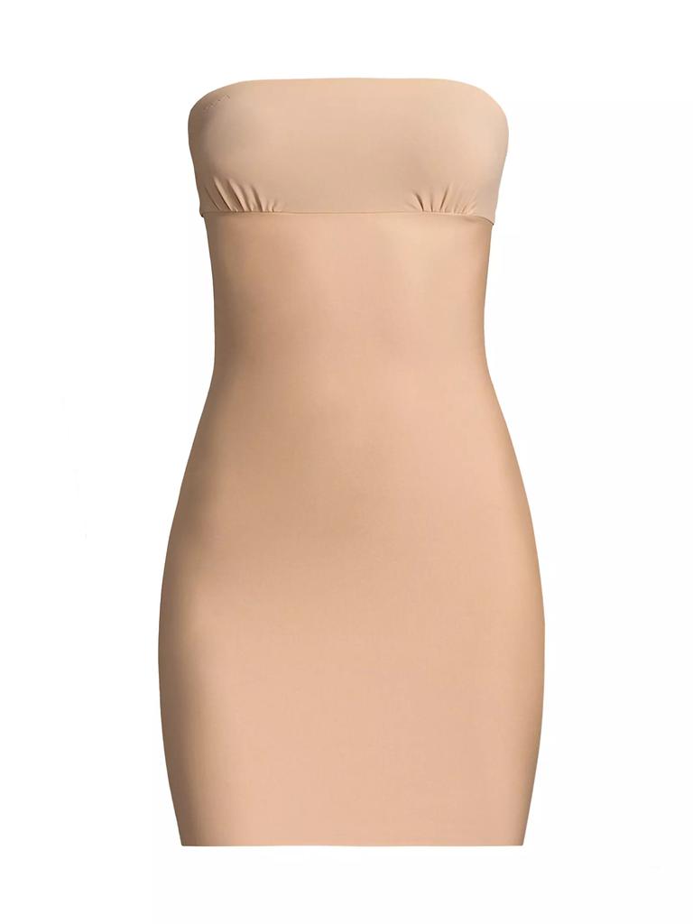 Commando Two-Faced Tech Strapless Slip Dress