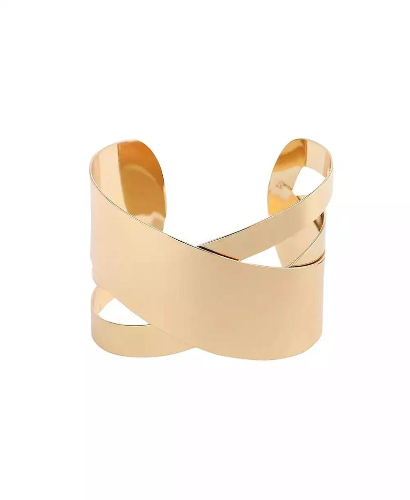 SOHI Gold-Plated Handcuff Bracelet