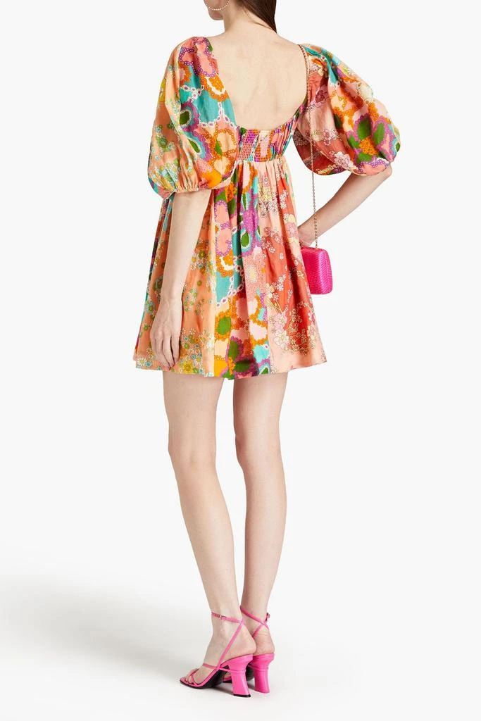 Zimmermann Floral-print linen mini dress 3