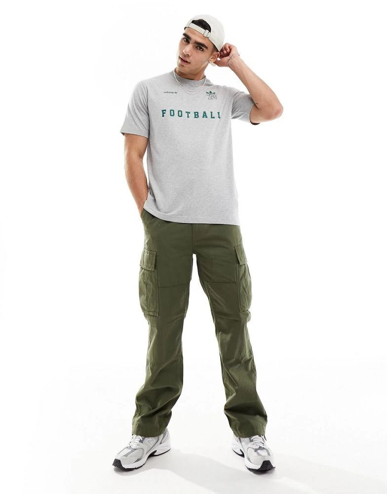 Adidas adidas Originals '72 slogan t-shirt in grey 2