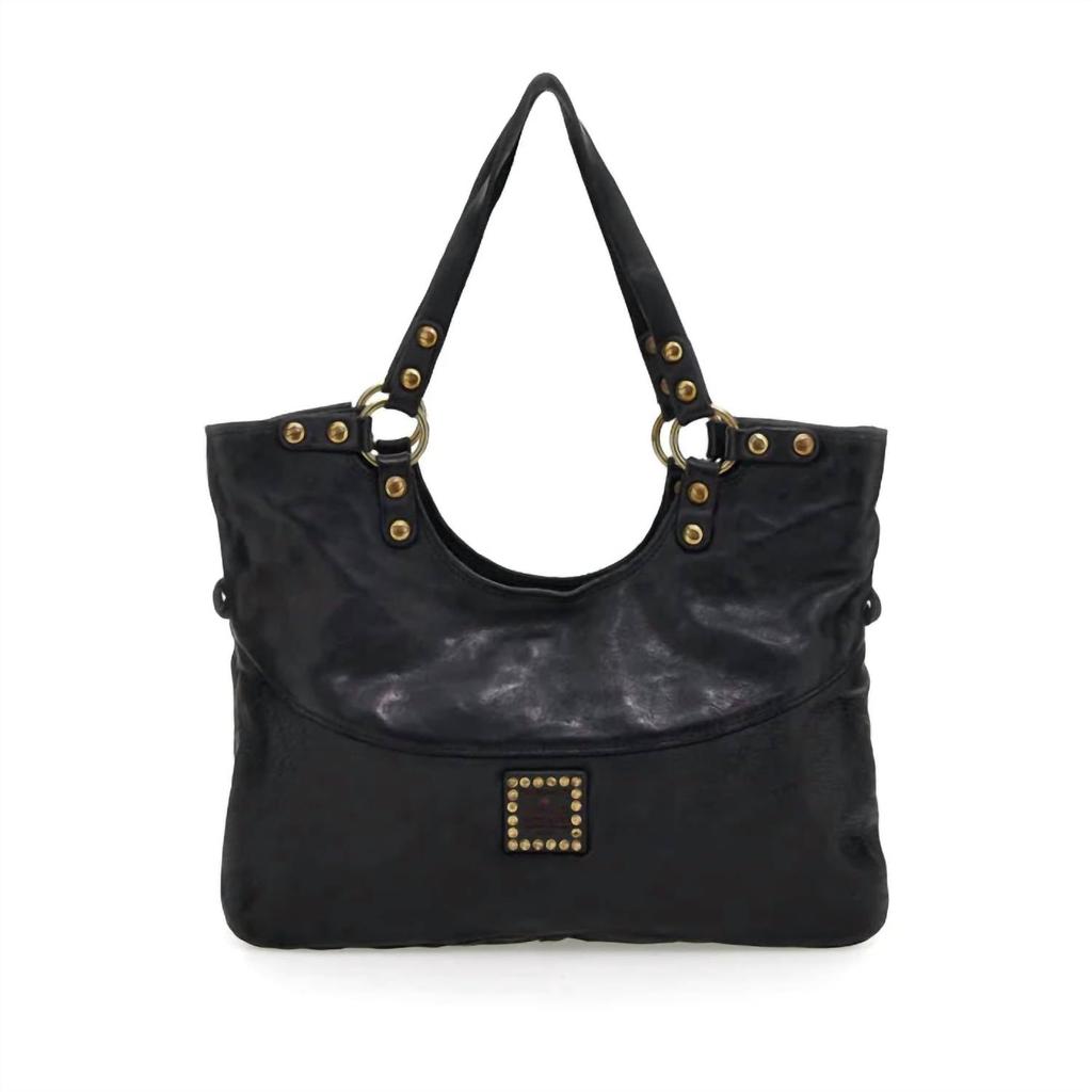 CAMPOMAGGI Women's Small Shopping Mamore Bag In Black