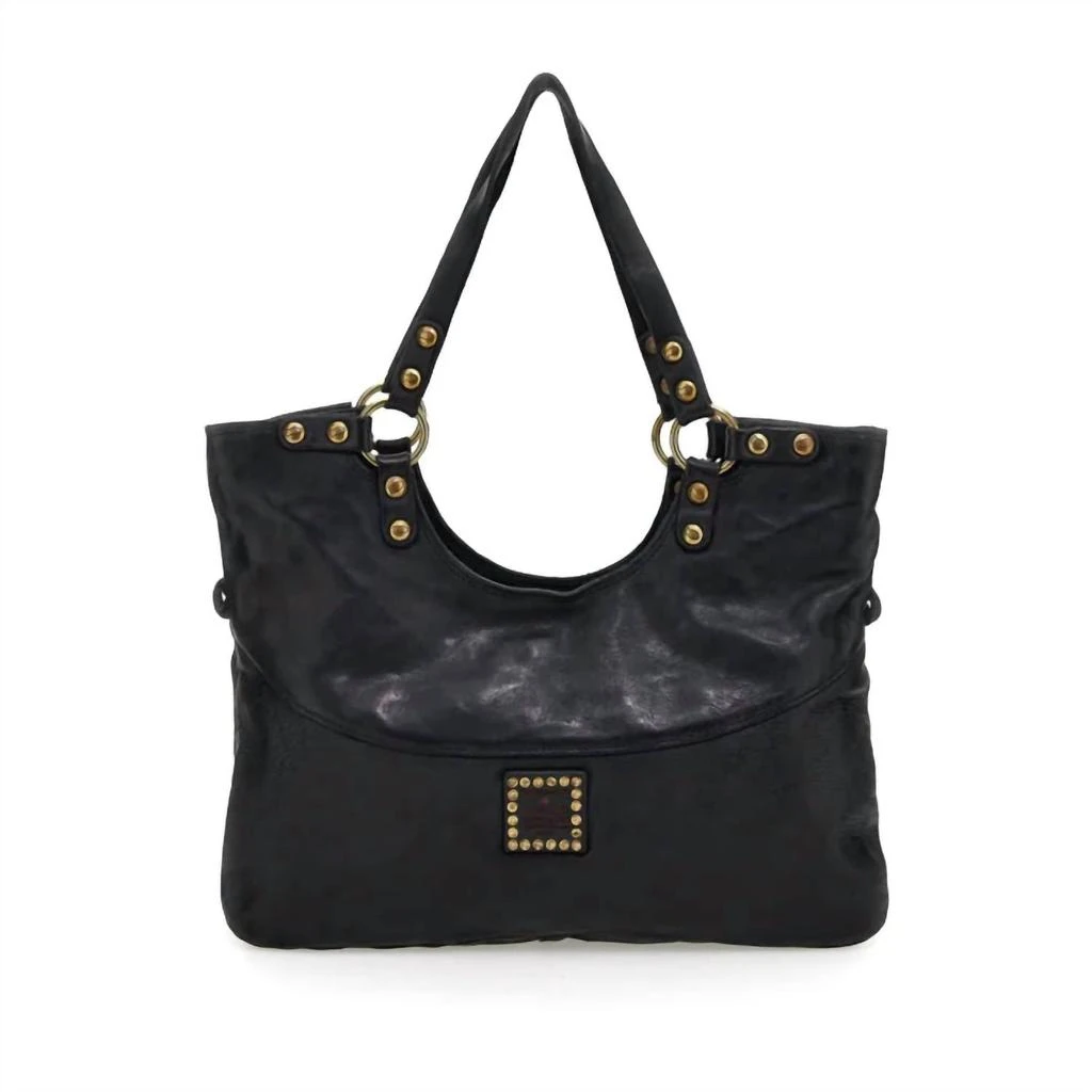 CAMPOMAGGI Women's Small Shopping Mamore Bag In Black 1