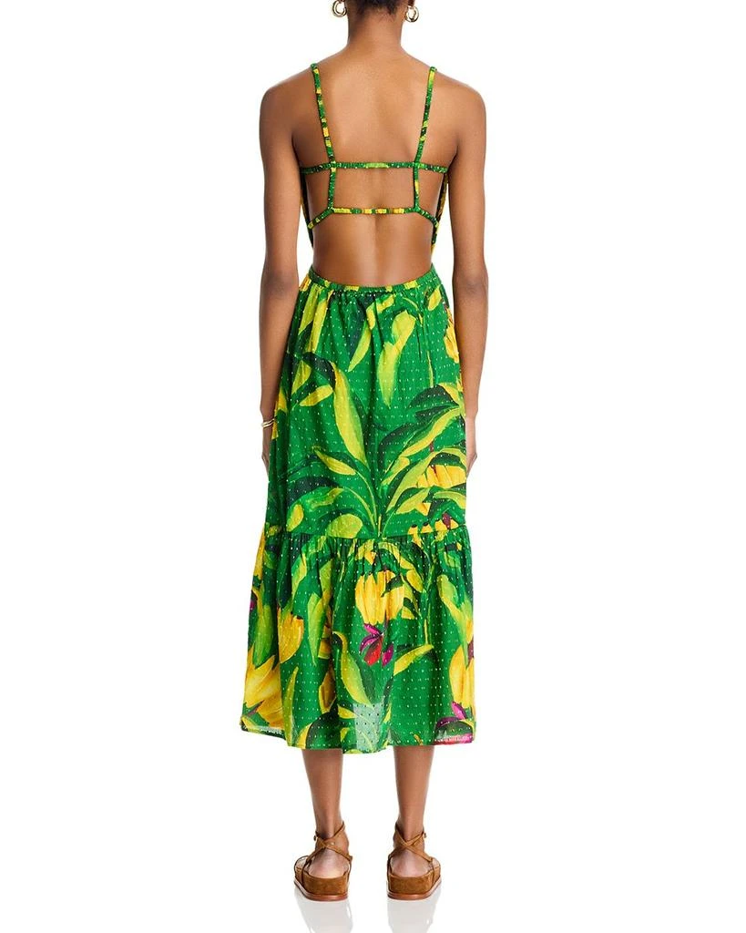 Farm Rio Banana Aquarela Midi Dress 4