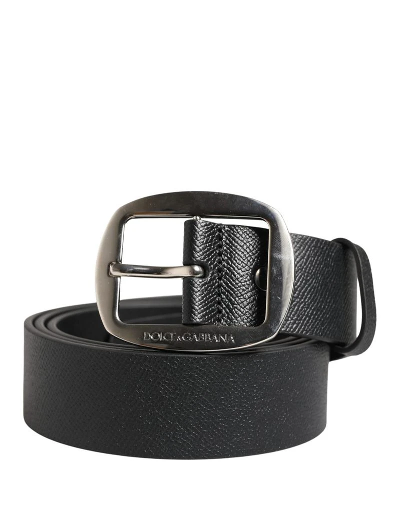 Dolce 
Gabbana Calf Leather Metal Buckle Men
s Belt