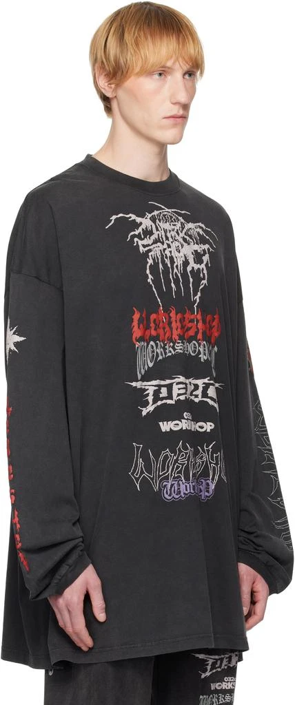 032c Black Telepresence Oversized Longsleeve T-shirt 2
