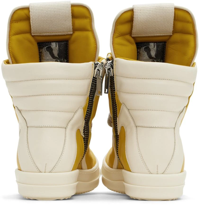 Rick Owens Yellow Jumbolaced Geobasket Sneakers 2