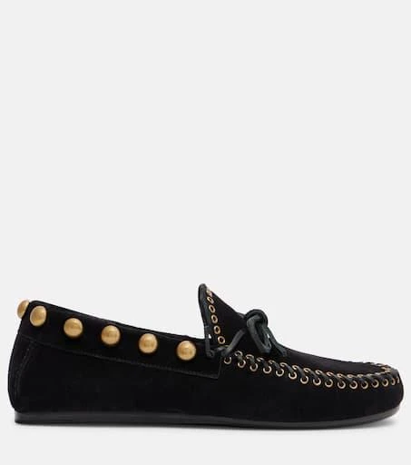 Isabel Marant Fitza studded suede loafers 4