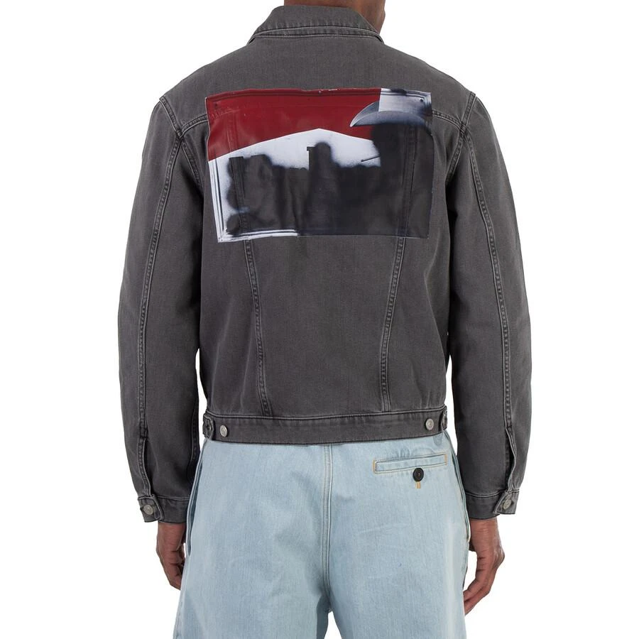1017 ALYX 9SM Men
s Washed Black Mark Flood Square Denim Jacket 3