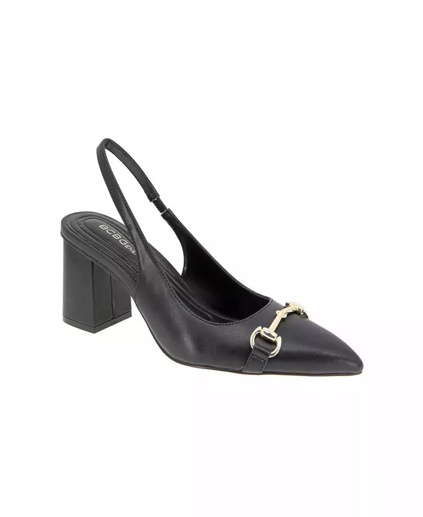 BCBG Women's Glastin Slingback Block Heel Pumps 1
