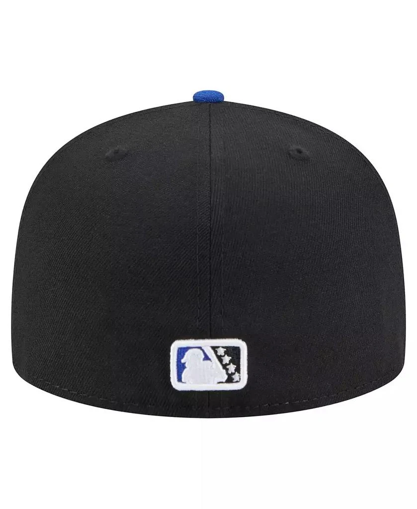 New Era Men's Black/Blue Biloxi Shuckers Authentic Collection 59FIFTY Fitted Hat 4