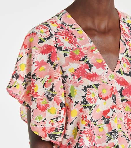 Stella McCartney Floral silk crêpe blouse 5